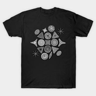 Monochromatic Diatoms T-Shirt